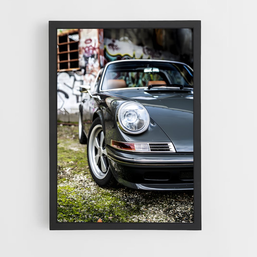 Poster Targa Noir – affiche Porsche (vue 2)